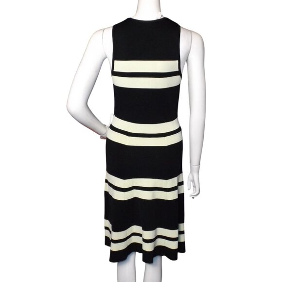 A.L.C. Dress, S, Pippa, Black/Yellow, F&F, Sleeveless, Striped, Small Flaws - Picture 6 of 12